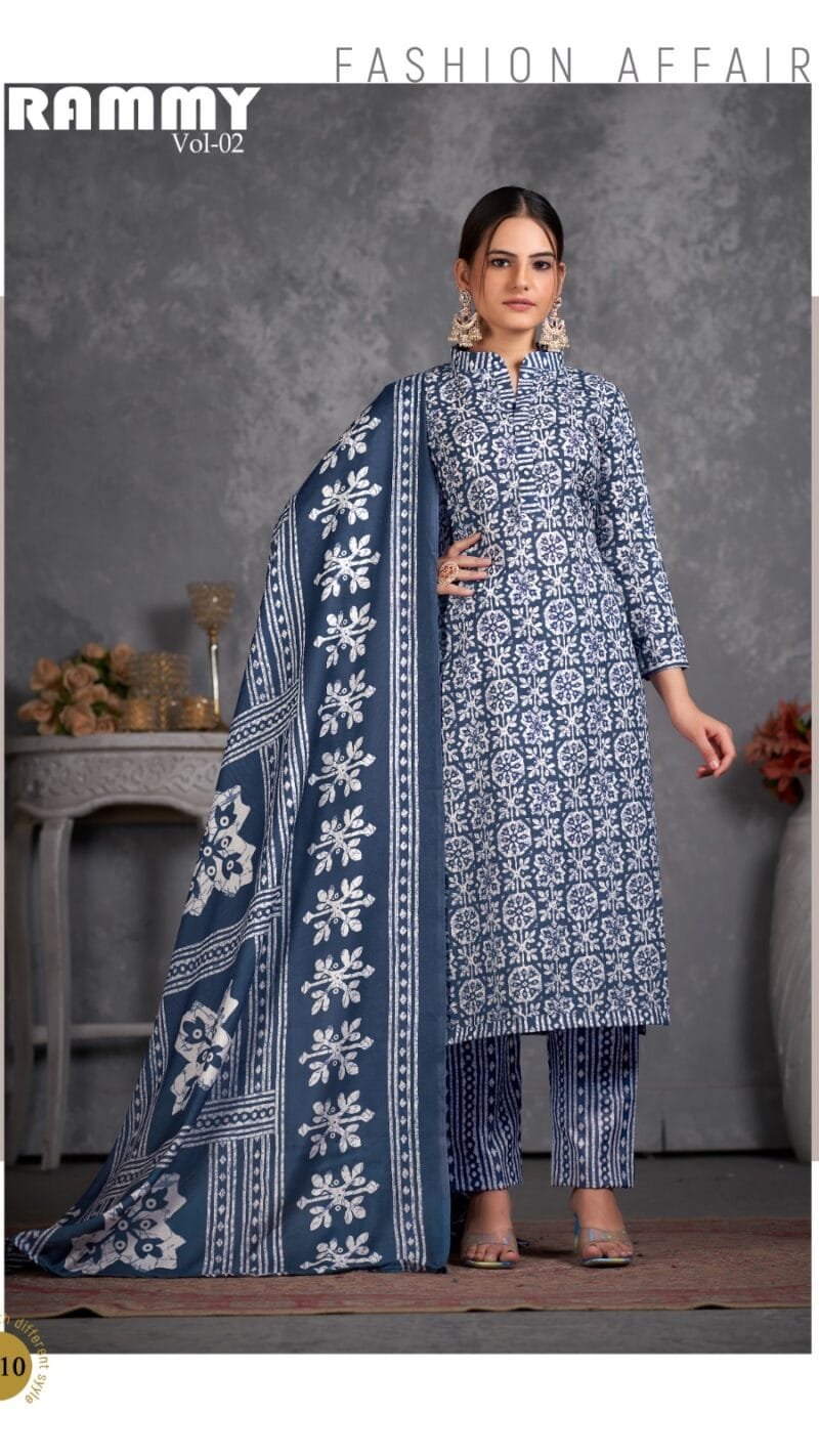 Rummy Vol 2 Skt Suits Batik Wholesale Cotton Dress Material