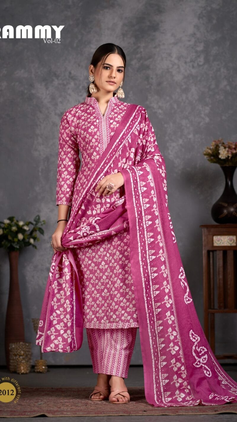 Rummy Vol 2 Skt Suits Batik Wholesale Cotton Dress Material