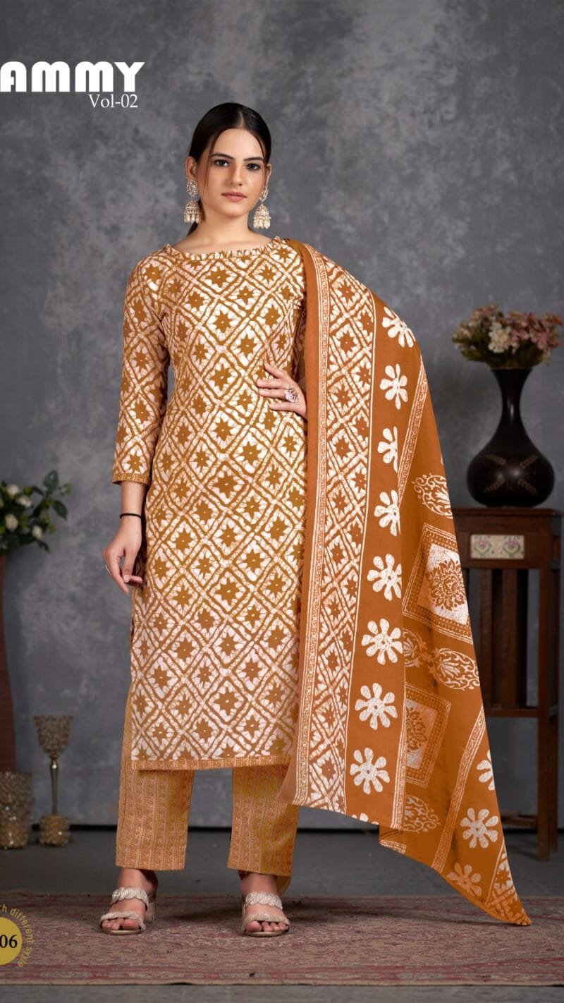 Rummy Vol 2 Skt Suits Batik Wholesale Cotton Dress Material
