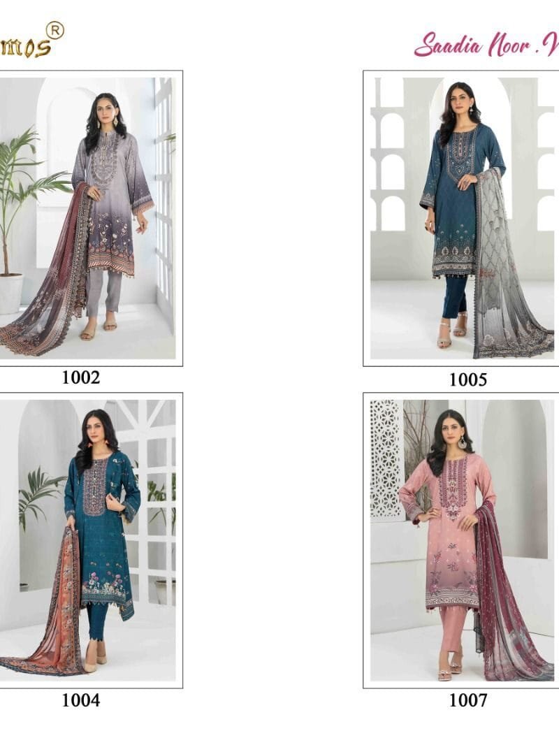 Saadia Noor Vol 1 Cosmos Embroidered Patch Work Collection