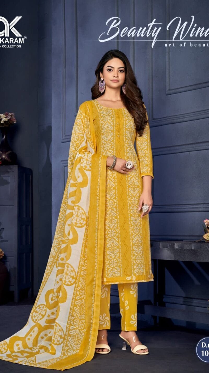 Sahiba Signature Print Al Karam Wholesale Cotton Dress Material