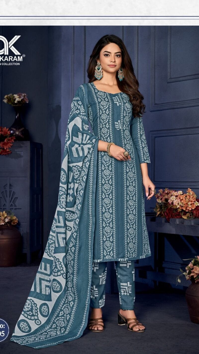Sahiba Signature Print Al Karam Wholesale Cotton Dress Material