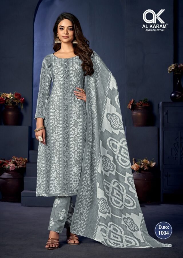 Sahiba Signature Print Al Karam Wholesale Cotton Dress Material