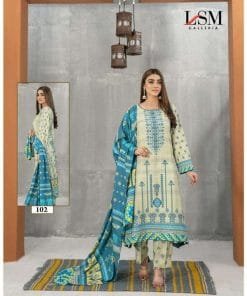 Sana Samia Luxury Lawn Print Wholesale Cotton Dress Material