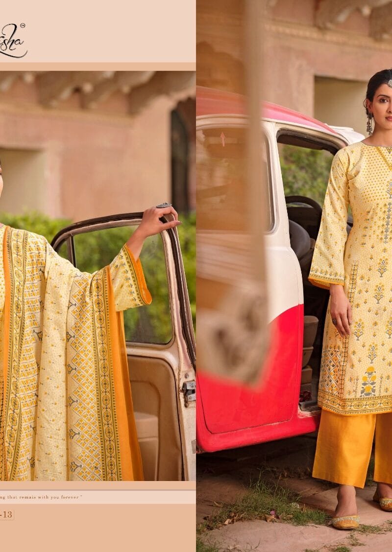 Sara Levisha Pure Cotton Digital Style Printed Sarvoshki Daimond