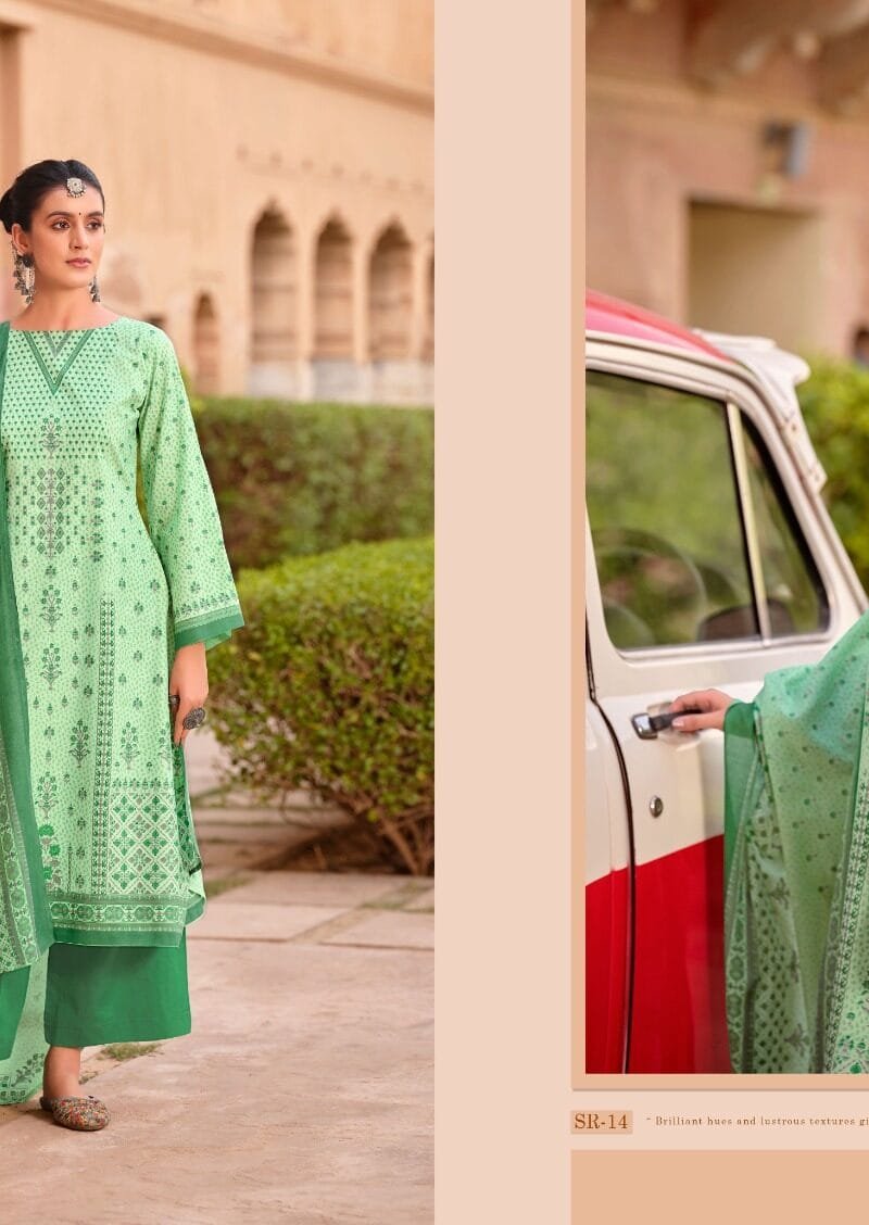 Sara Levisha Pure Cotton Digital Style Printed Sarvoshki Daimond