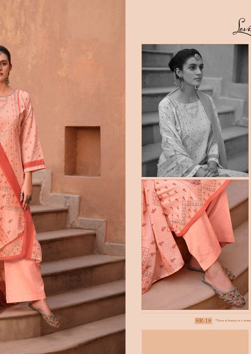 Sara Levisha Pure Cotton Digital Style Printed Sarvoshki Daimond