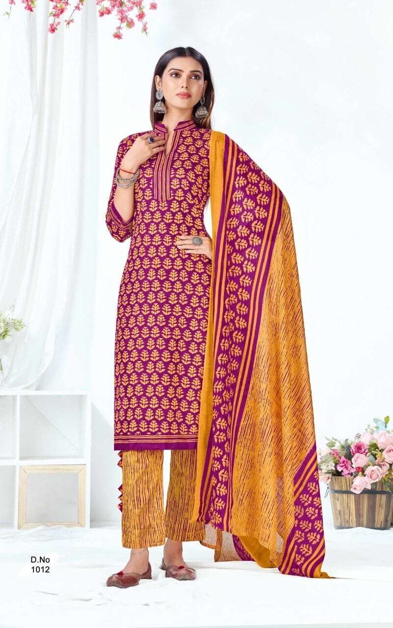 Sc Guljar Vol 1 Poplin Wholesale Cotton Dress Material