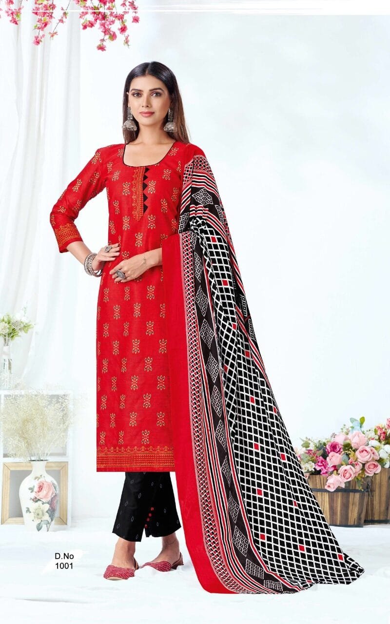 Sc Guljar Vol 1 Poplin Wholesale Cotton Dress Material