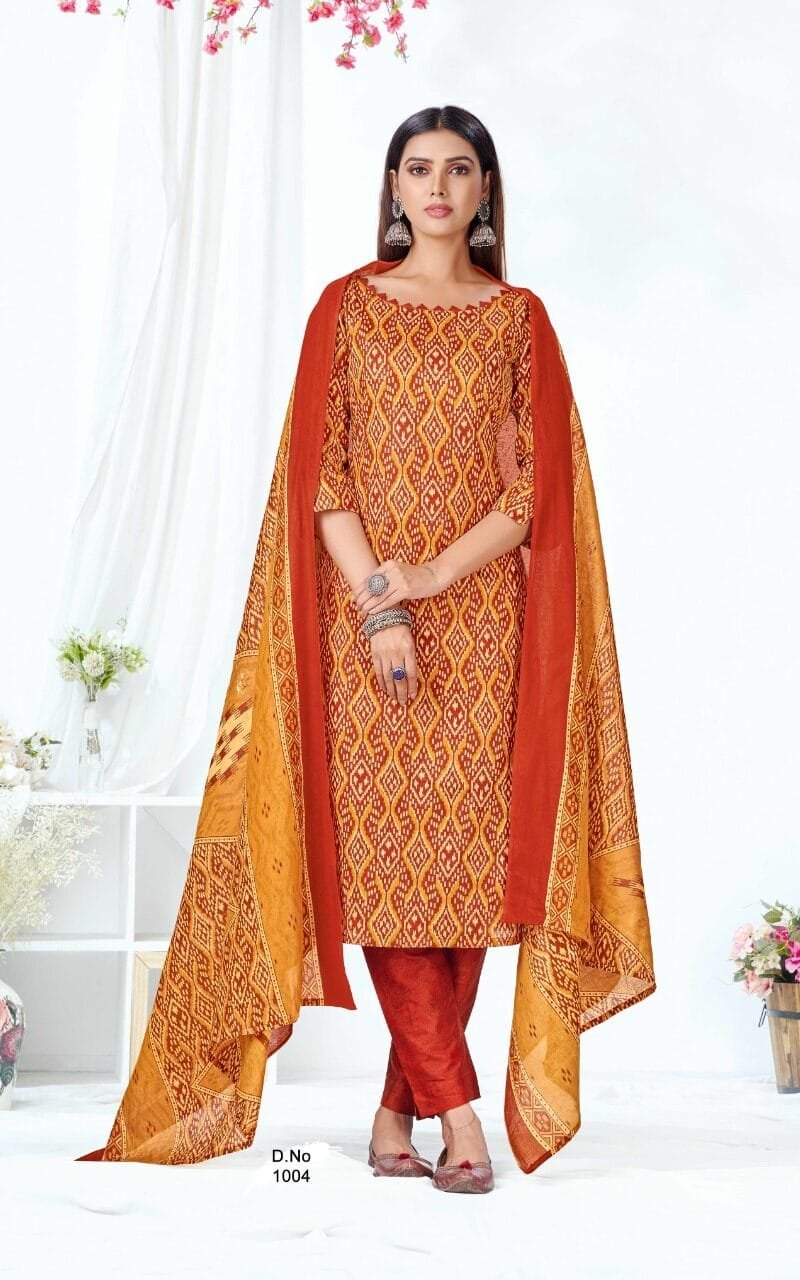 Sc Guljar Vol 1 Poplin Wholesale Cotton Dress Material