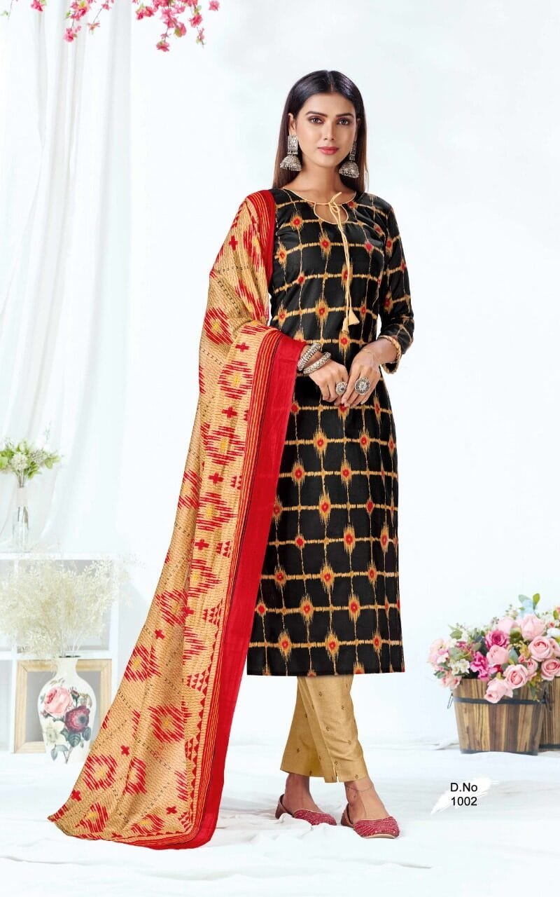 Sc Guljar Vol 1 Poplin Wholesale Cotton Dress Material