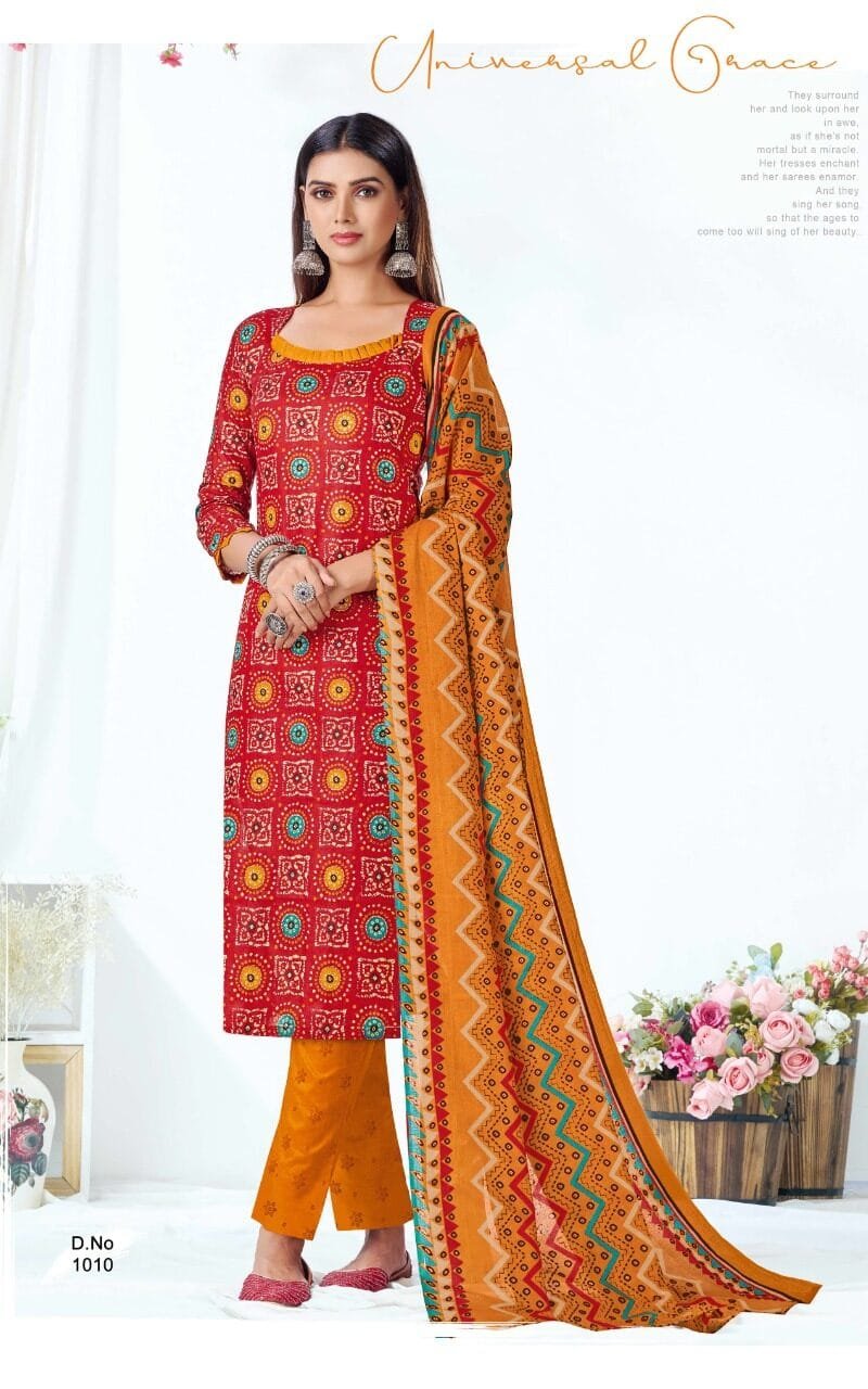 Sc Guljar Vol 1 Poplin Wholesale Cotton Dress Material