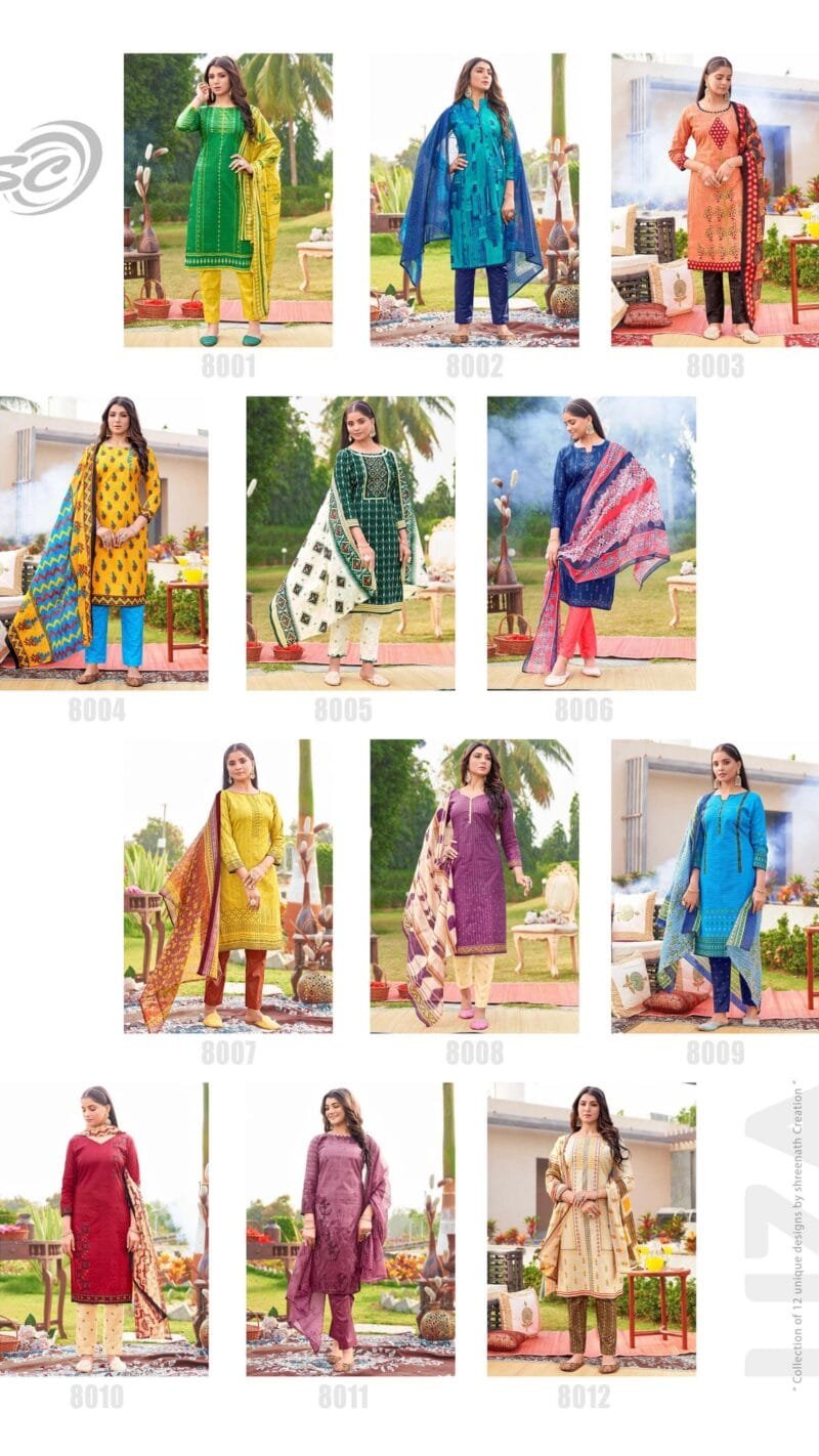 Sc Liza 8th Edition Wholesale Cotton Dress Material