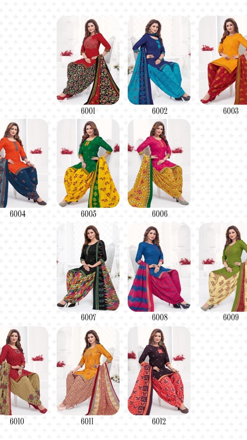 Sc Punjabi Patiyala Vol 6 Wholesale Cotton Dress Material