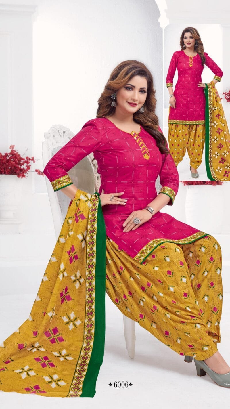Sc Punjabi Patiyala Vol 6 Wholesale Cotton Dress Material