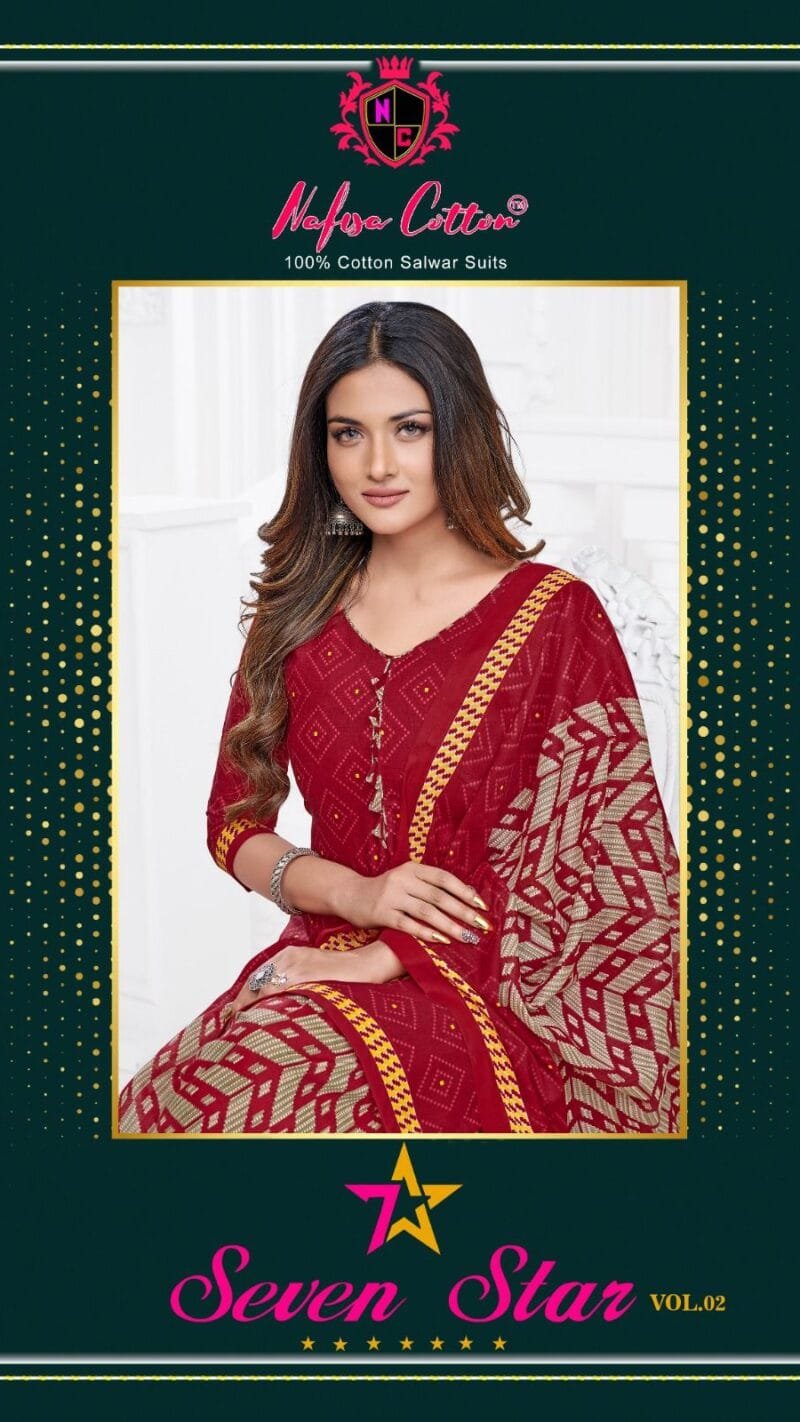 Seven Star Vol 2 Nafisa Cotton Wholesale Cotton Dress Material