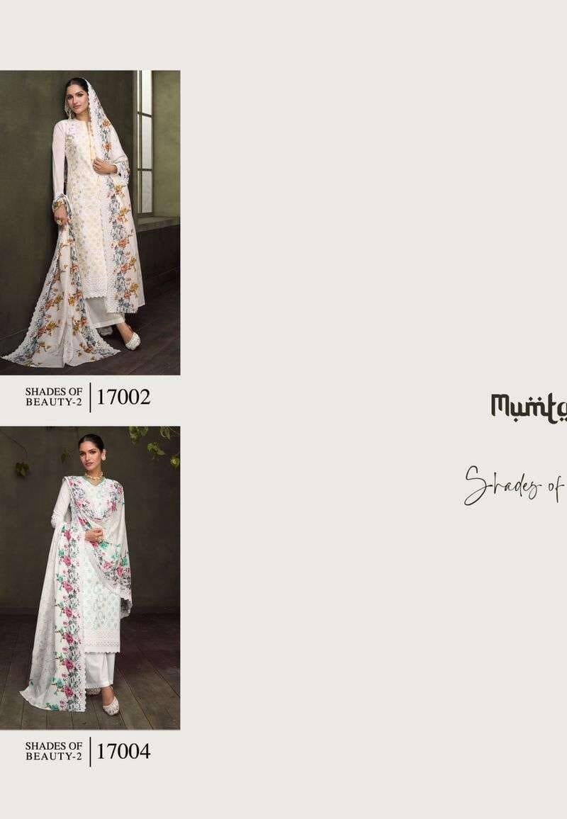 Shades Of Beauty Vol 2 Mumtaz Arts Pure Lawn Lucknowi Embroidery