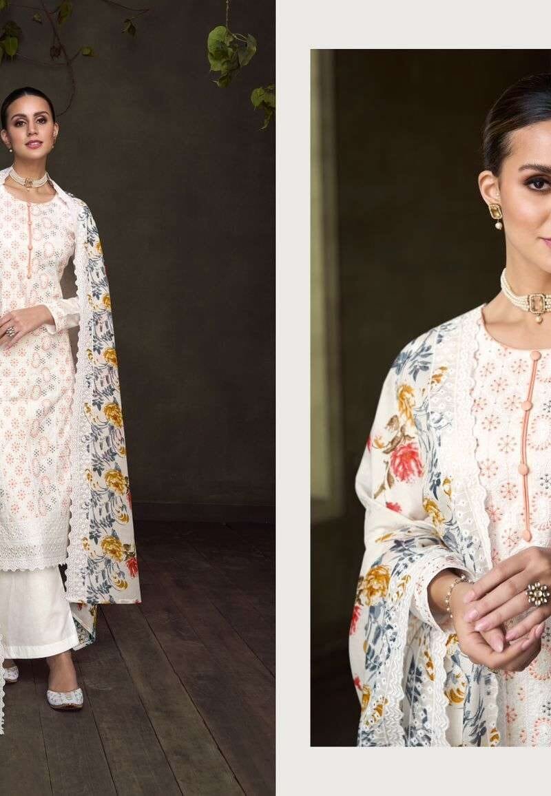 Shades Of Beauty Vol 2 Mumtaz Arts Pure Lawn Lucknowi Embroidery