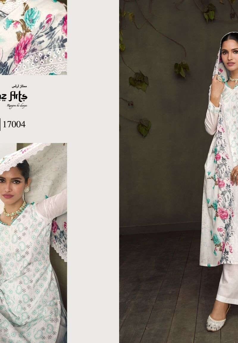 Shades Of Beauty Vol 2 Mumtaz Arts Pure Lawn Lucknowi Embroidery