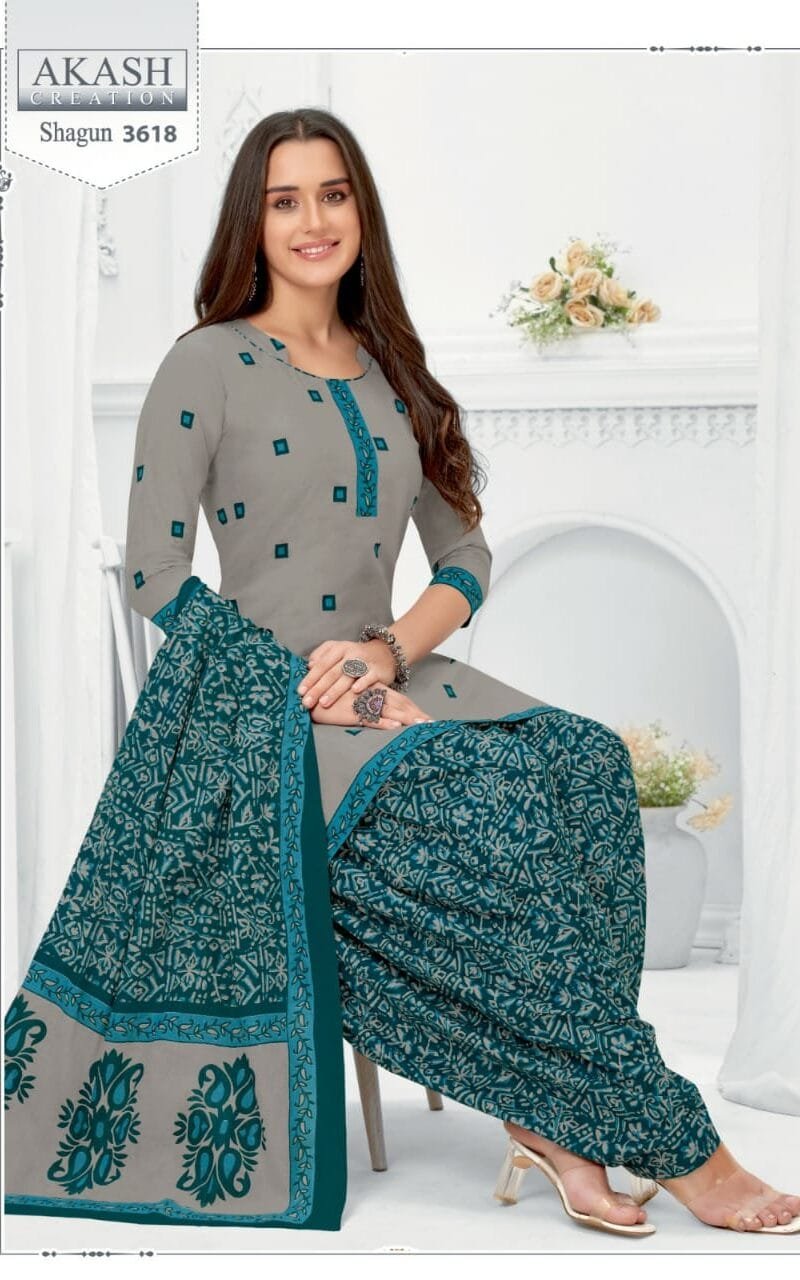 Shagun vol 36 Akash Creation Wholesale Cotton Dress Material