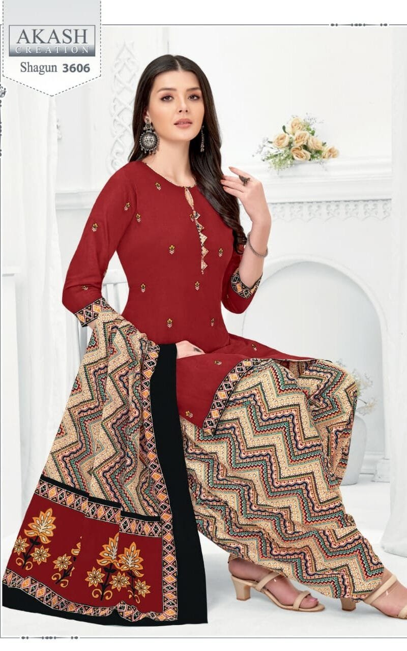 Shagun vol 36 Akash Creation Wholesale Cotton Dress Material