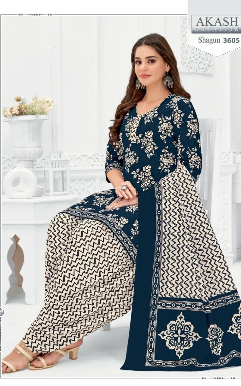 Shagun vol 36 Akash Creation Wholesale Cotton Dress Material