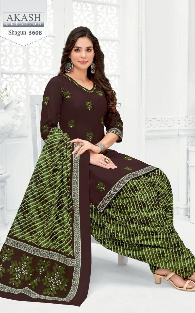 Shagun vol 36 Akash Creation Wholesale Cotton Dress Material