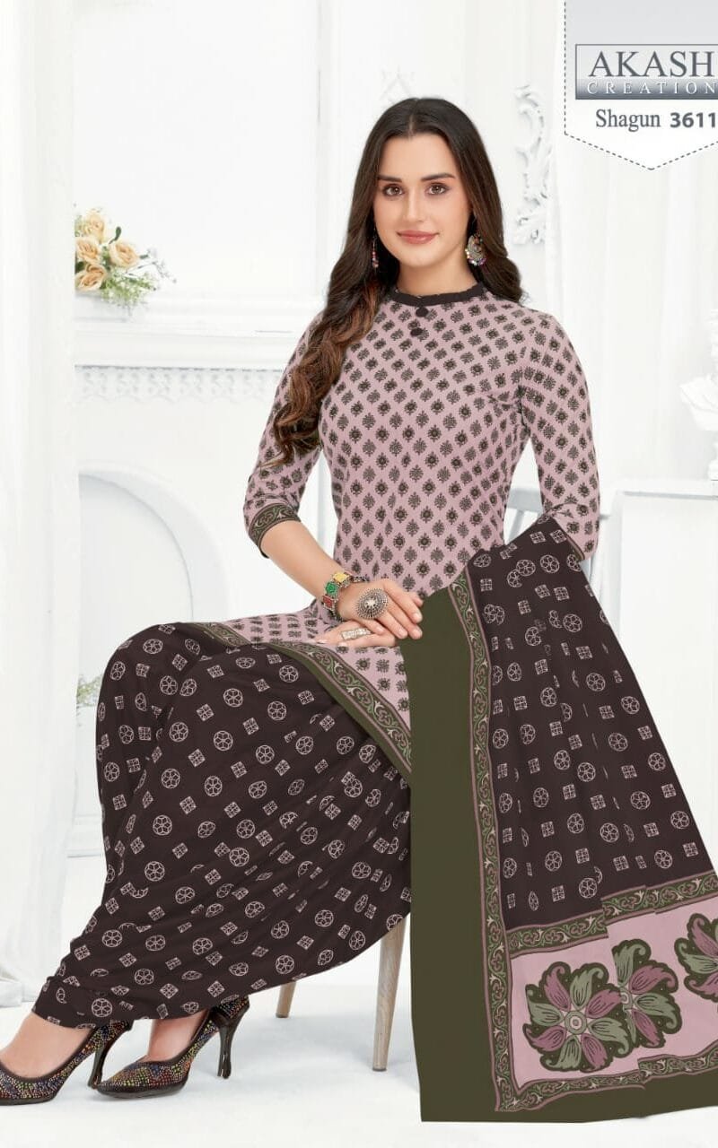 Shagun vol 36 Akash Creation Wholesale Cotton Dress Material