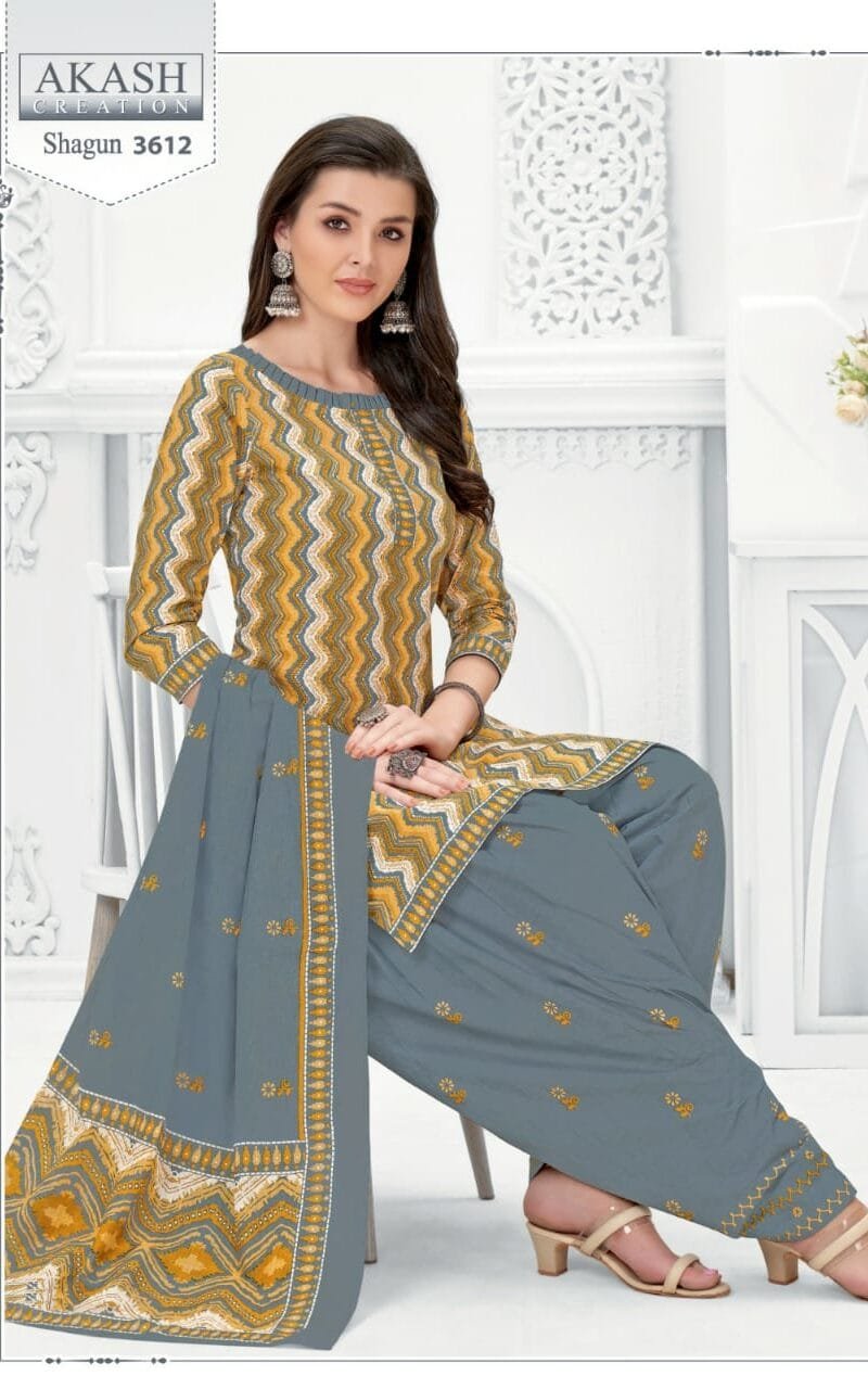 Shagun vol 36 Akash Creation Wholesale Cotton Dress Material