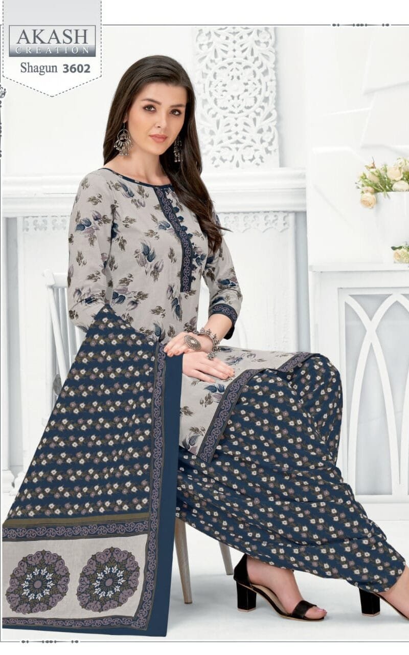 Shagun vol 36 Akash Creation Wholesale Cotton Dress Material
