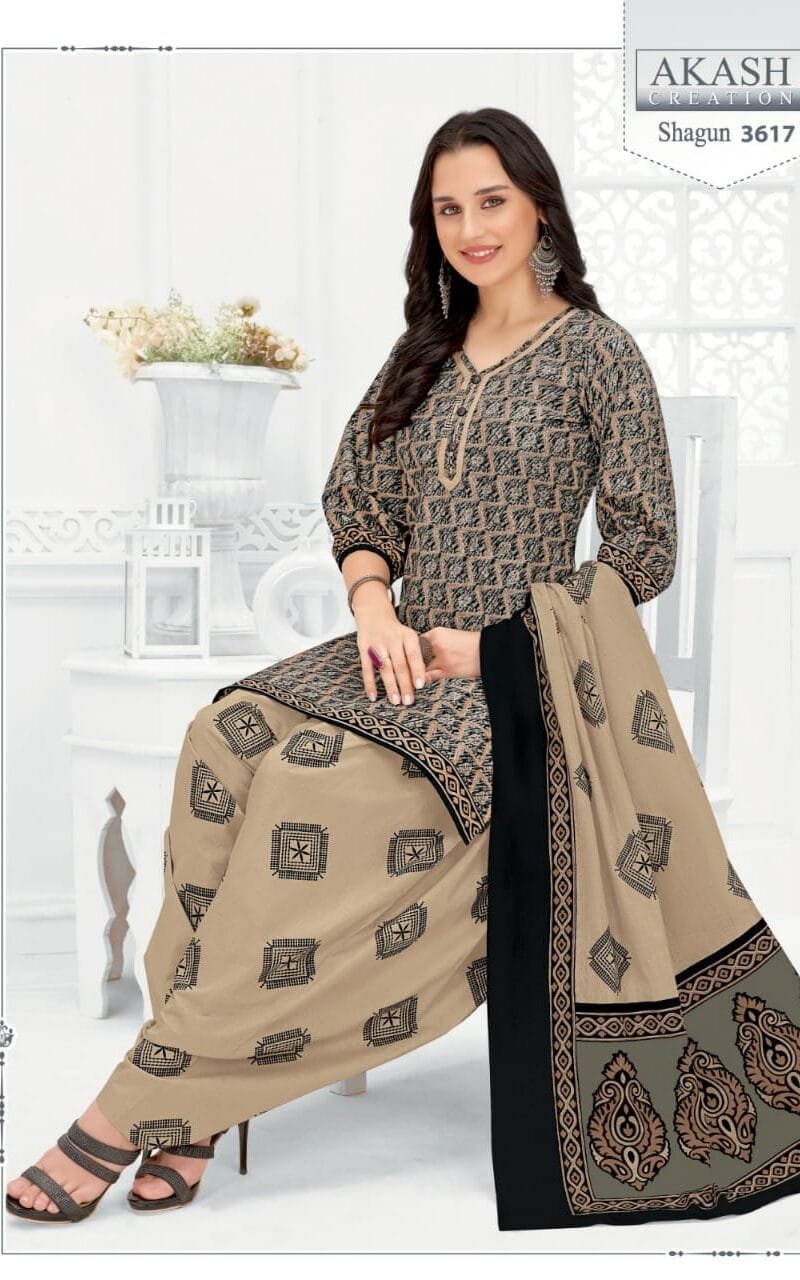 Shagun vol 36 Akash Creation Wholesale Cotton Dress Material