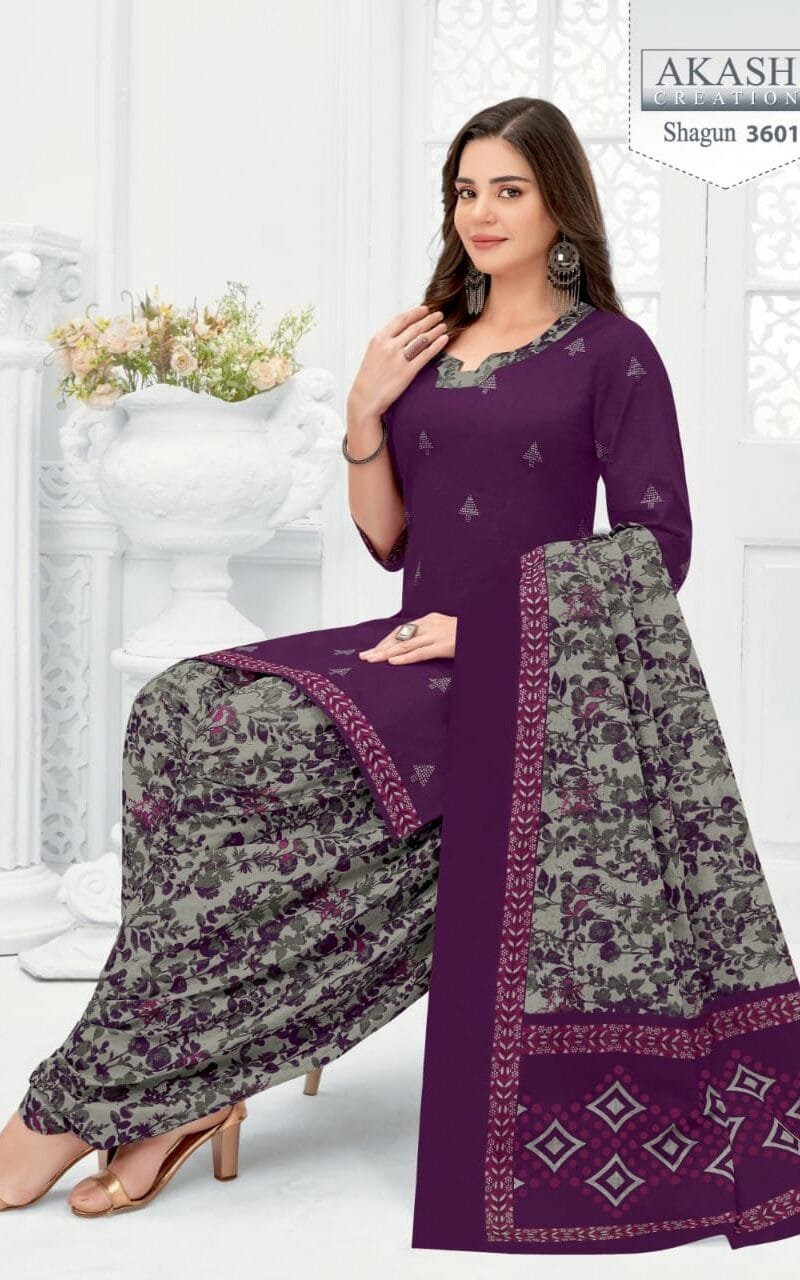 Shagun vol 36 Akash Creation Wholesale Cotton Dress Material