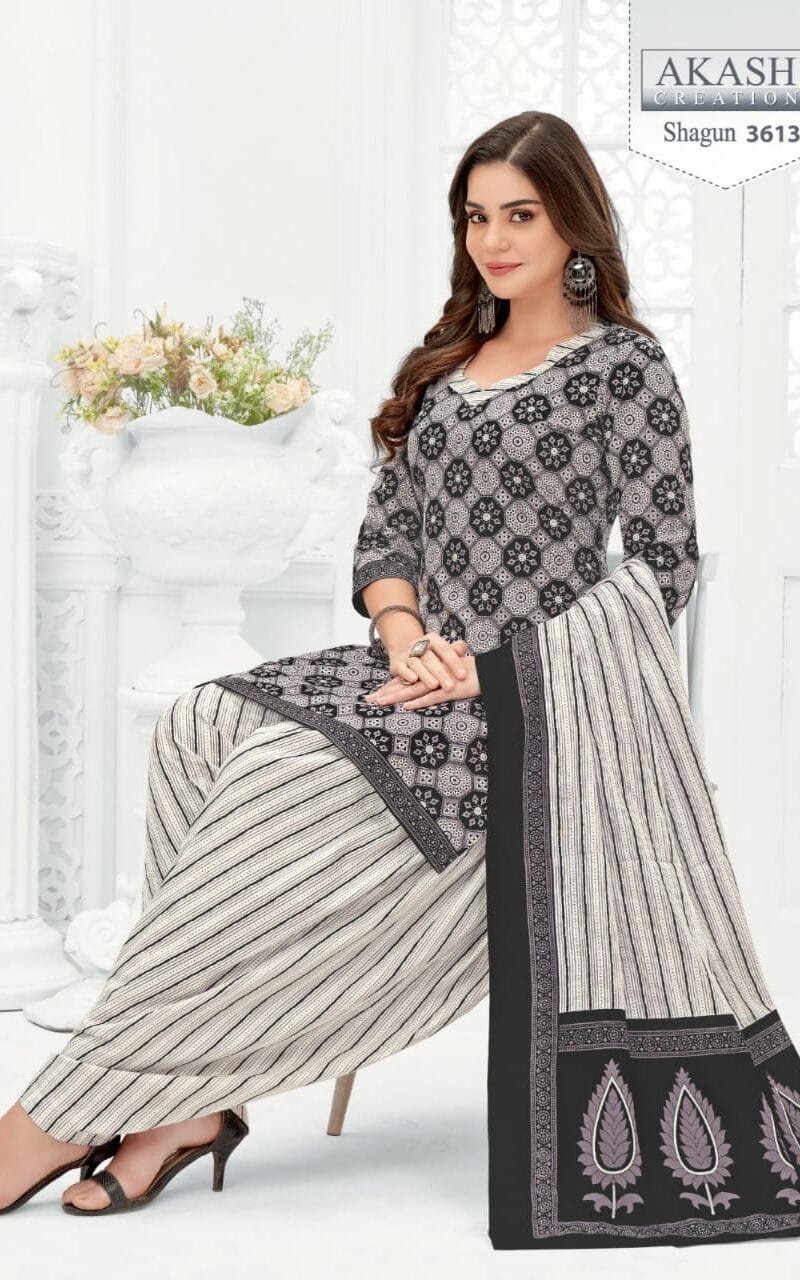 Shagun vol 36 Akash Creation Wholesale Cotton Dress Material