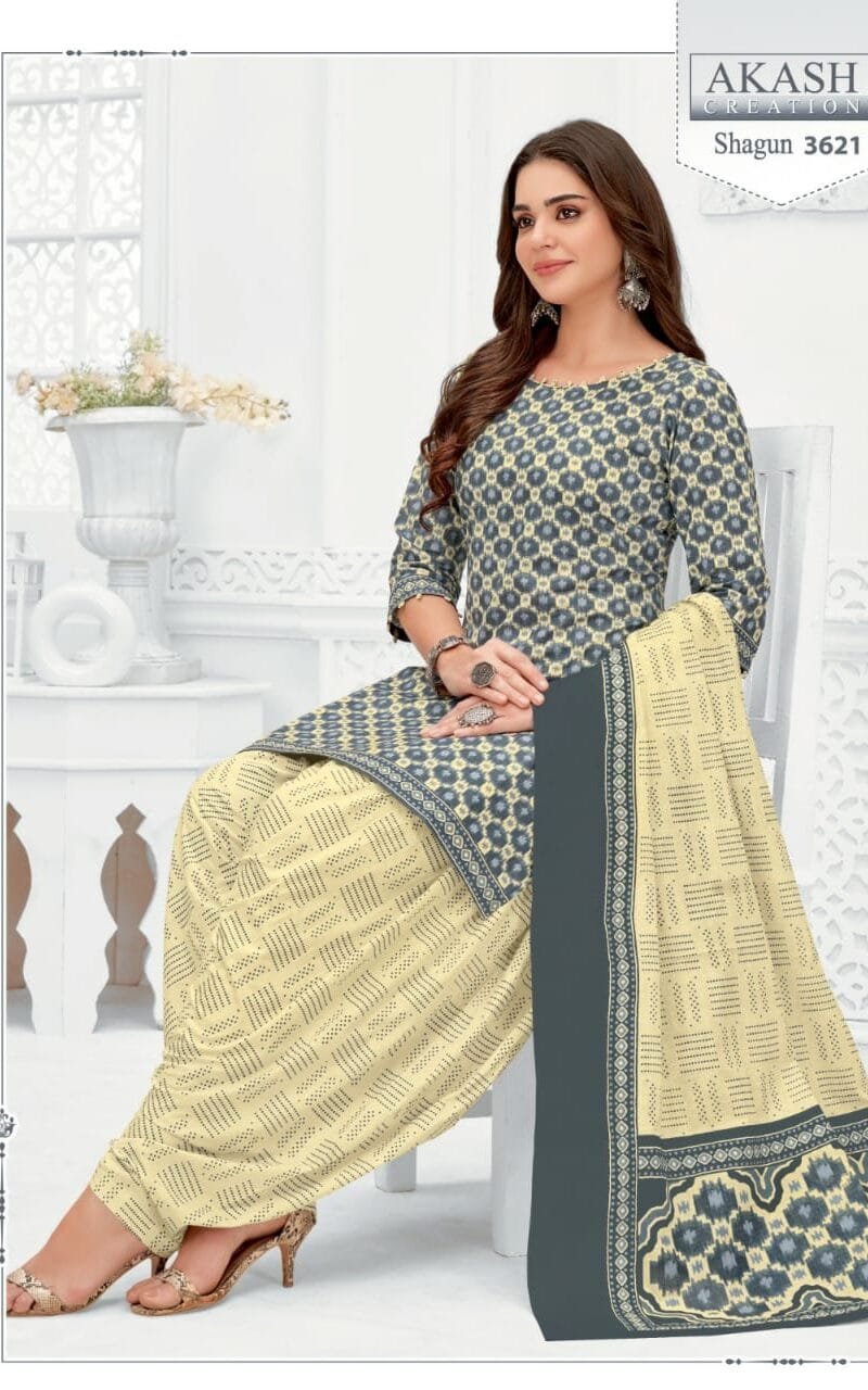Shagun vol 36 Akash Creation Wholesale Cotton Dress Material