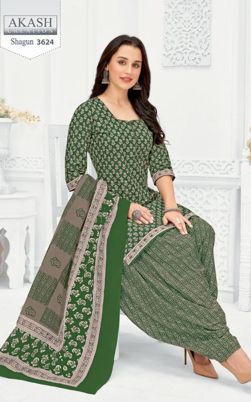 Shagun vol 36 Akash Creation Wholesale Cotton Dress Material