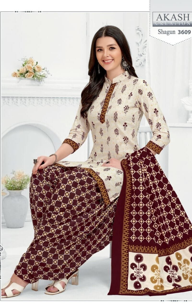 Shagun vol 36 Akash Creation Wholesale Cotton Dress Material