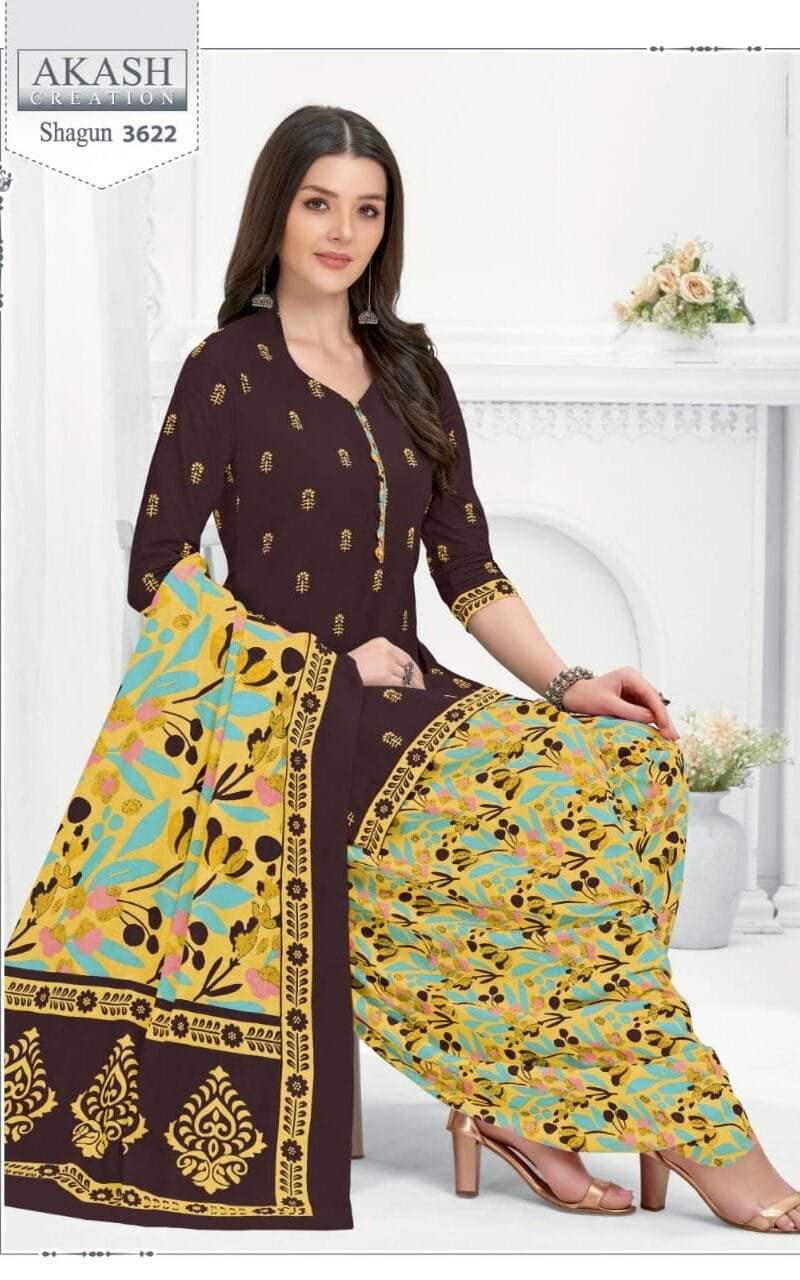 Shagun vol 36 Akash Creation Wholesale Cotton Dress Material