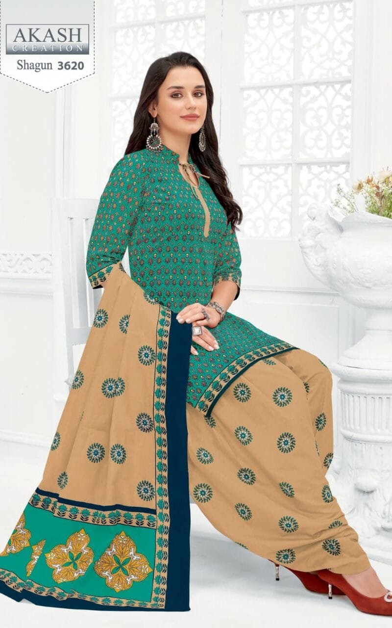 Shagun vol 36 Akash Creation Wholesale Cotton Dress Material