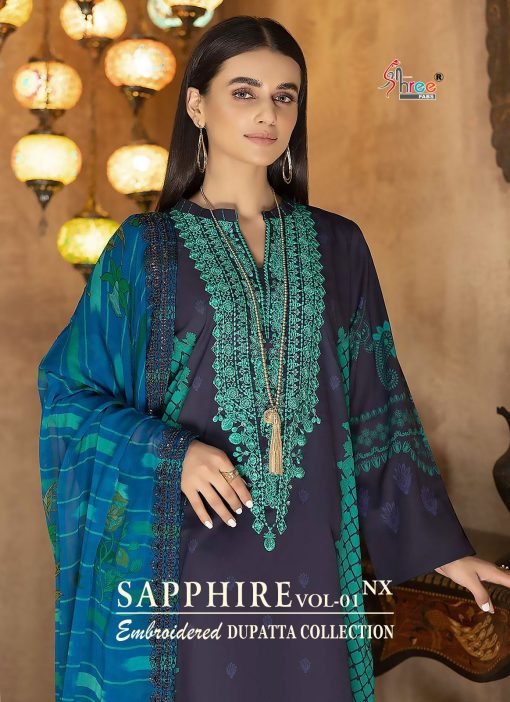 Shapphire Embroidered Dupatta Collection Vol 1 Shree Fabs