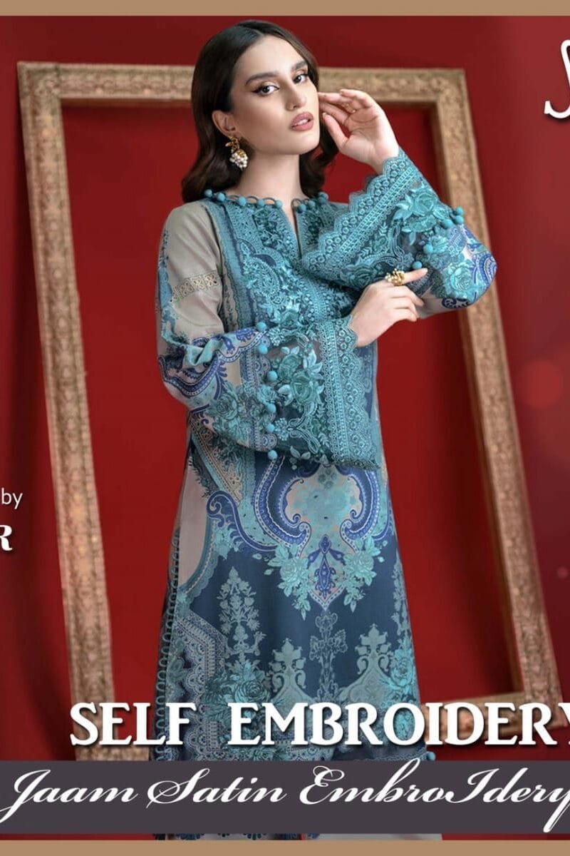 Shiddat Vol 4 Jam Satin Cotton Self Emroidery Collection