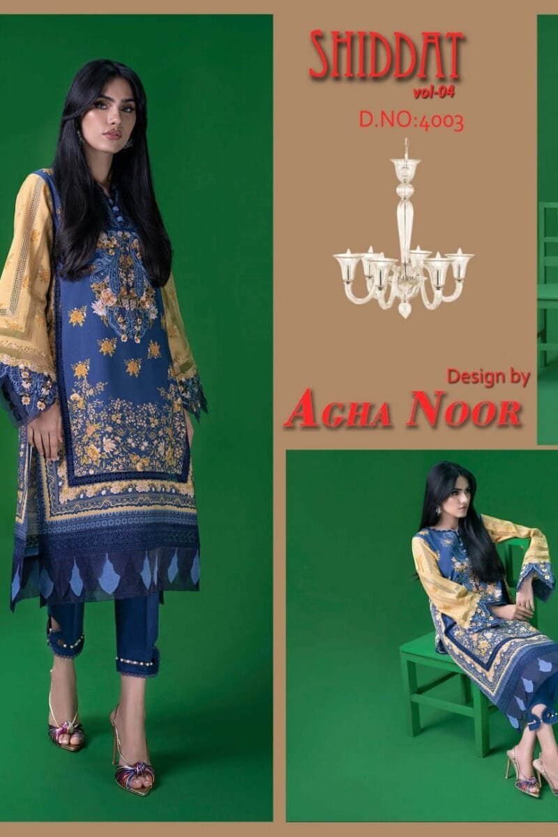 Shiddat Vol 4 Jam Satin Cotton Self Emroidery Collection