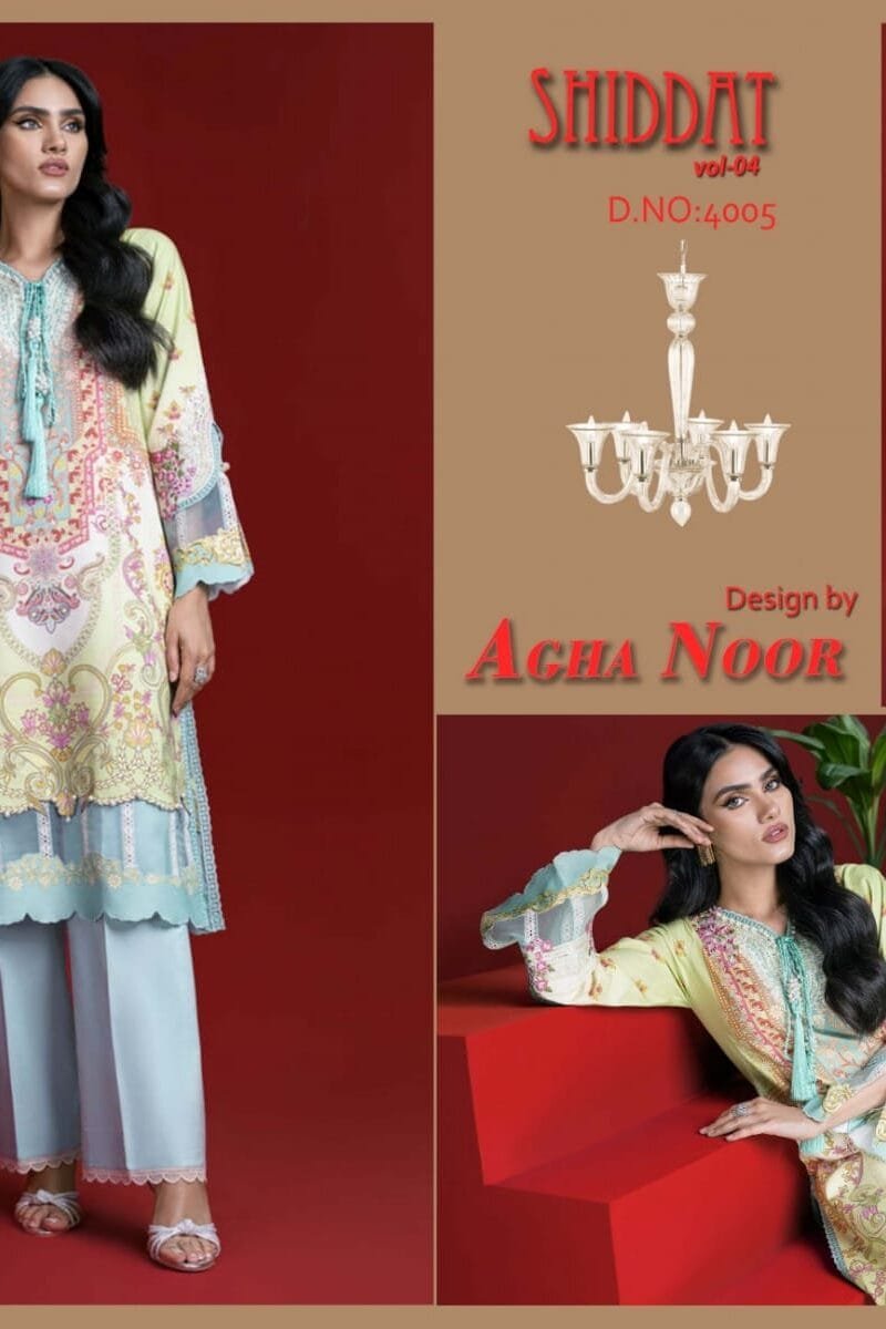 Shiddat Vol 4 Jam Satin Cotton Self Emroidery Collection