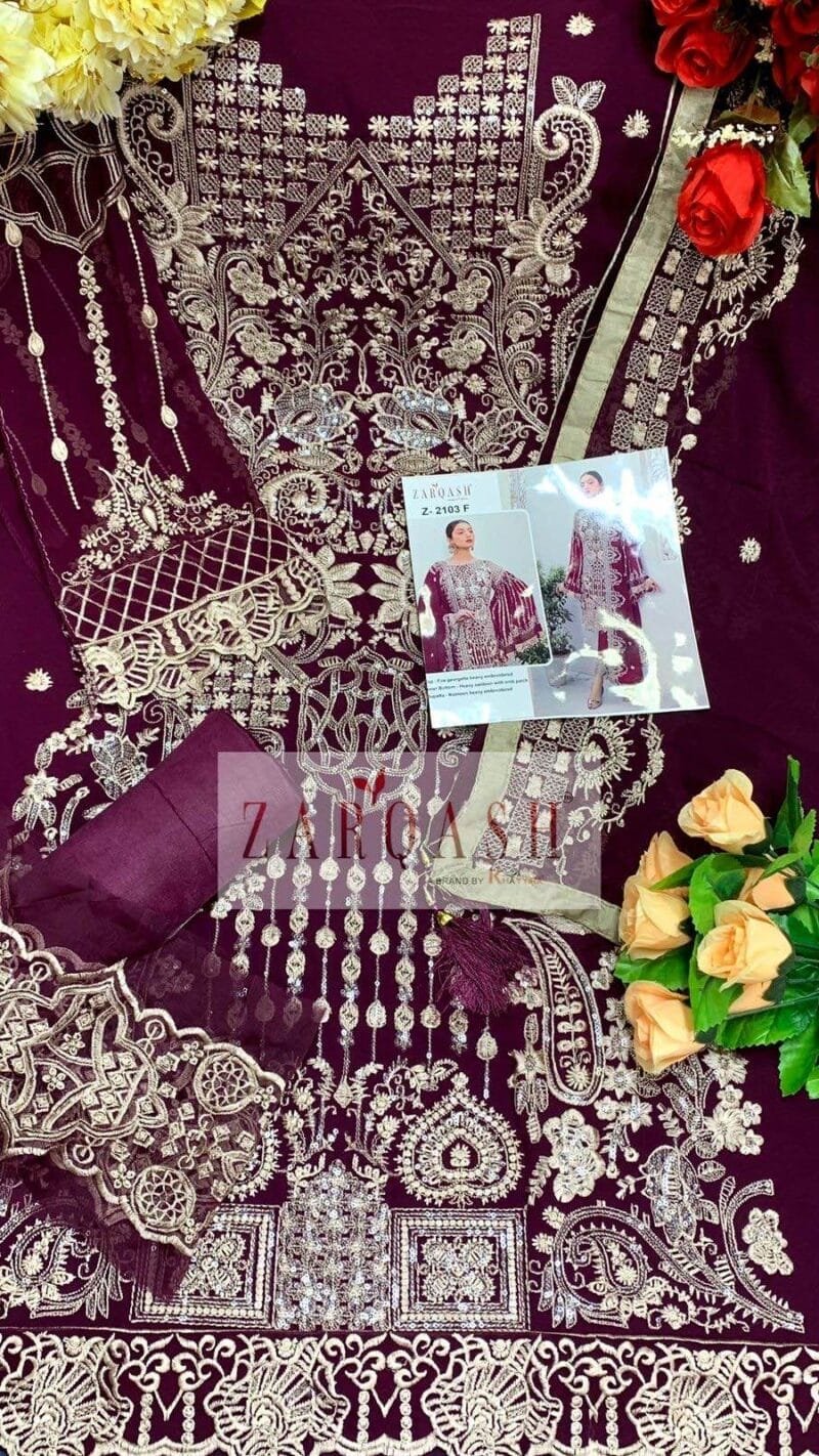 Stone Work Pakistani Suits