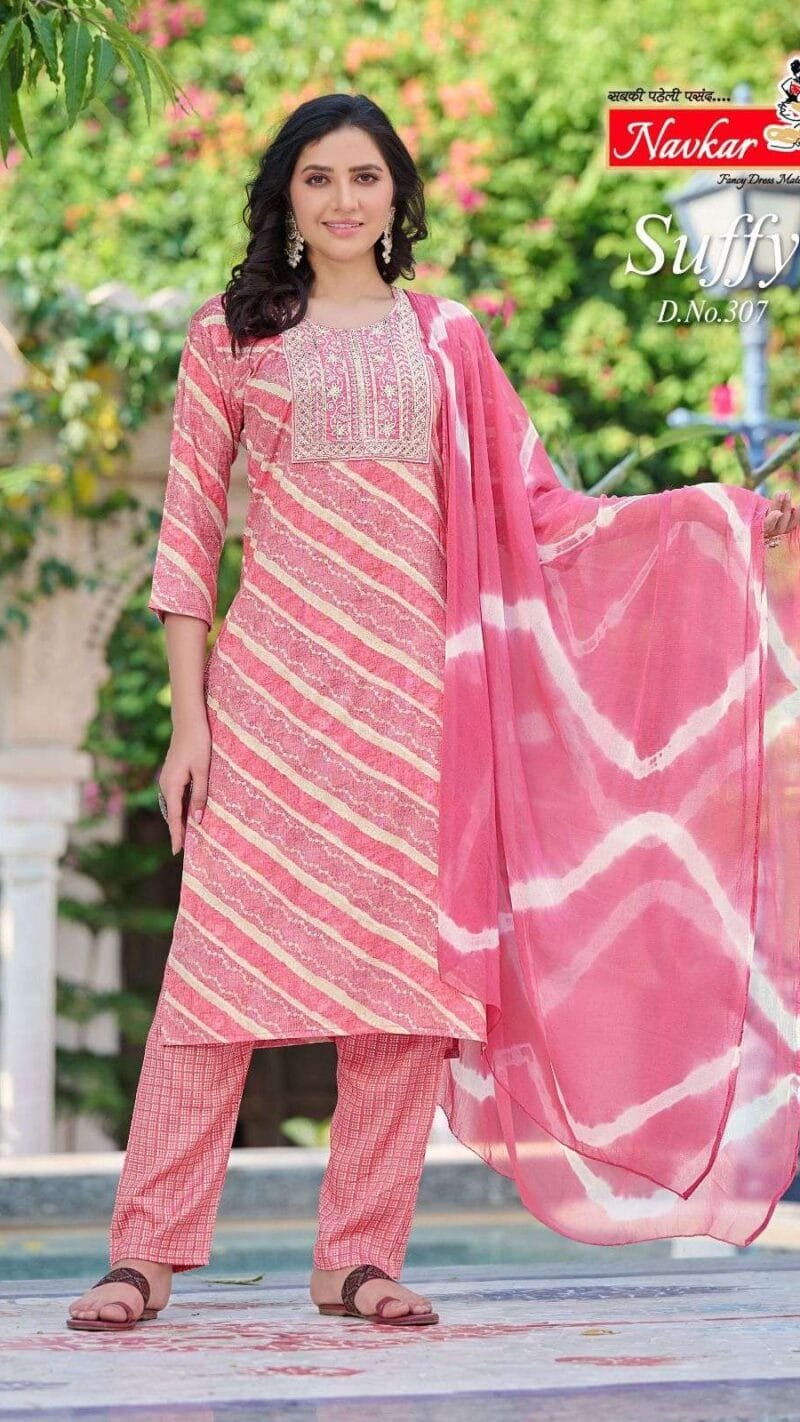 Suffy Vol 3 Navkar With Embroidery Work Readymade Catalogue