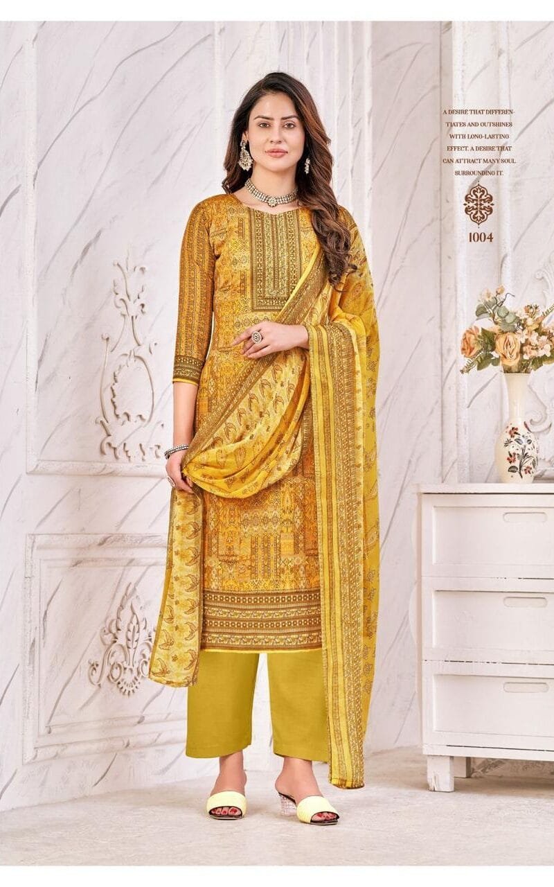 Summer Collection Mallika Roli Moli Creation Wholesale Cotton Dress Material