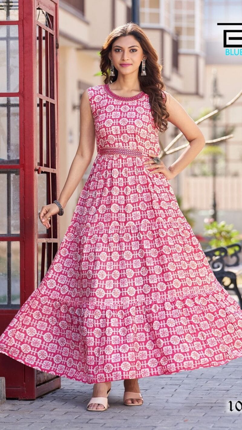 Sunshine Vol 20 Blue Hills Rayon 14kg Mill Print Kurti Wholesale