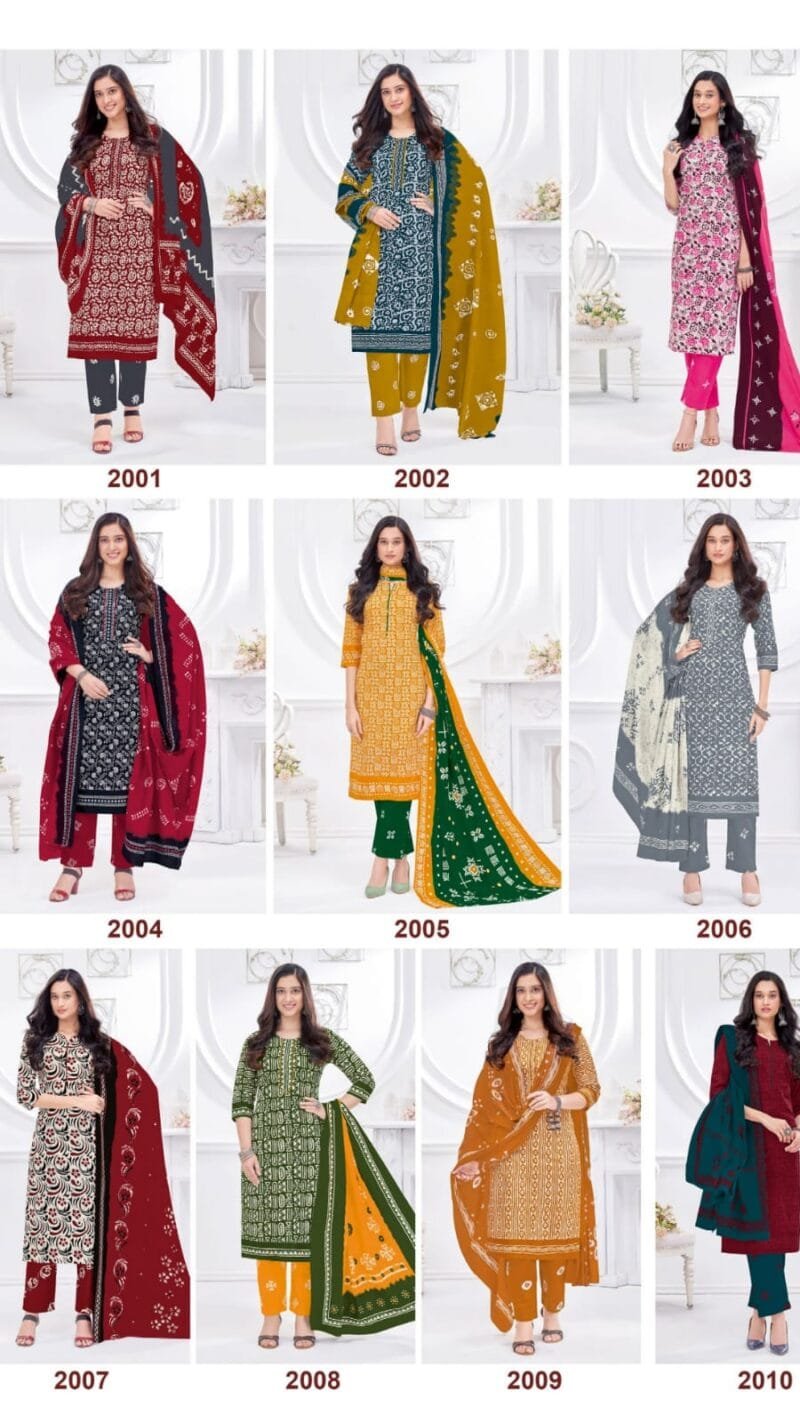 Suryajyoti Pehnava Vol-2 Modern Batik Wholesale Dress Material