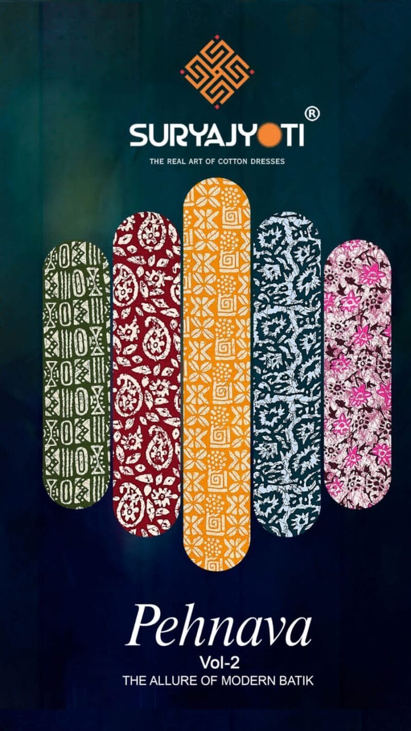 Suryajyoti Pehnava Vol-2 Modern Batik Wholesale Dress Material