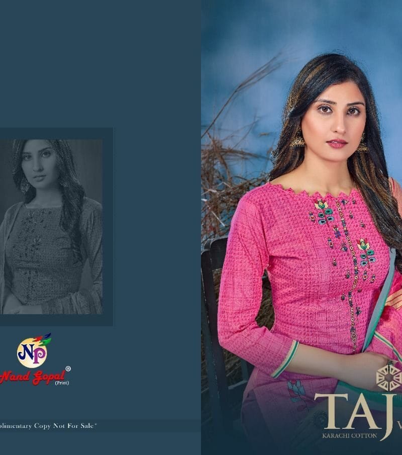 Taj Vol 2 Nandgopal Wholesale Cotton Dress Material