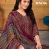Toyota 2046 Bipson Pure Cotton Foil Print With Embroidery Work